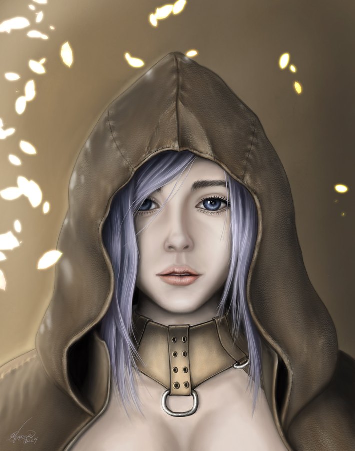 Fantasy character digital painting by Ulises Vargas