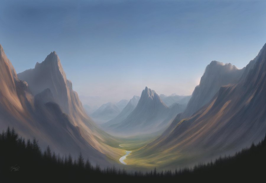 Digital landscape study by Ulises Vargas